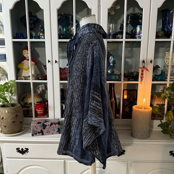 Anthropologie Sparrow Tie-Neck Sweater Wool Striped Size Small - Picture 4 of 8